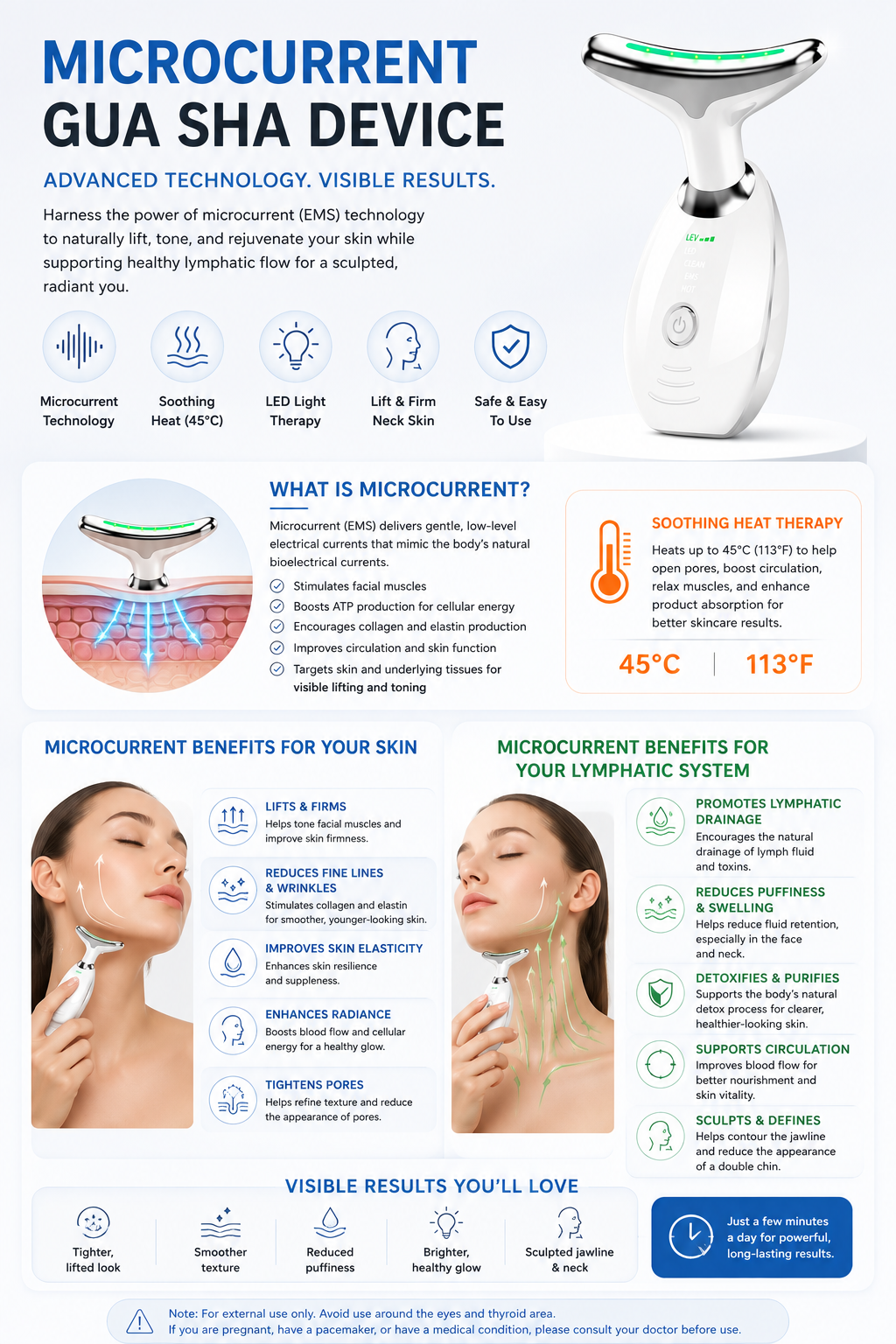Microcurrent Gua Sha Device